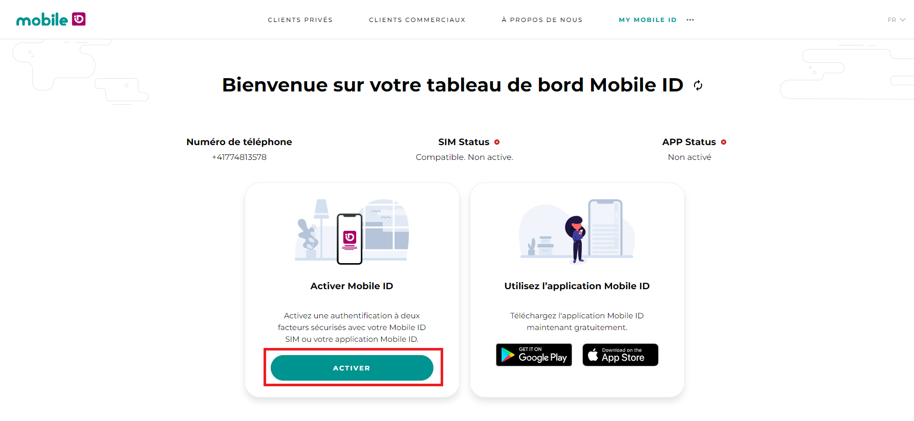 activer MobileID